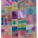 Handmade anatolian overdyed 169 cm x 243 cm multicolor patchwork carpet