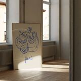 Fig illustration giclee print, 50x70cm