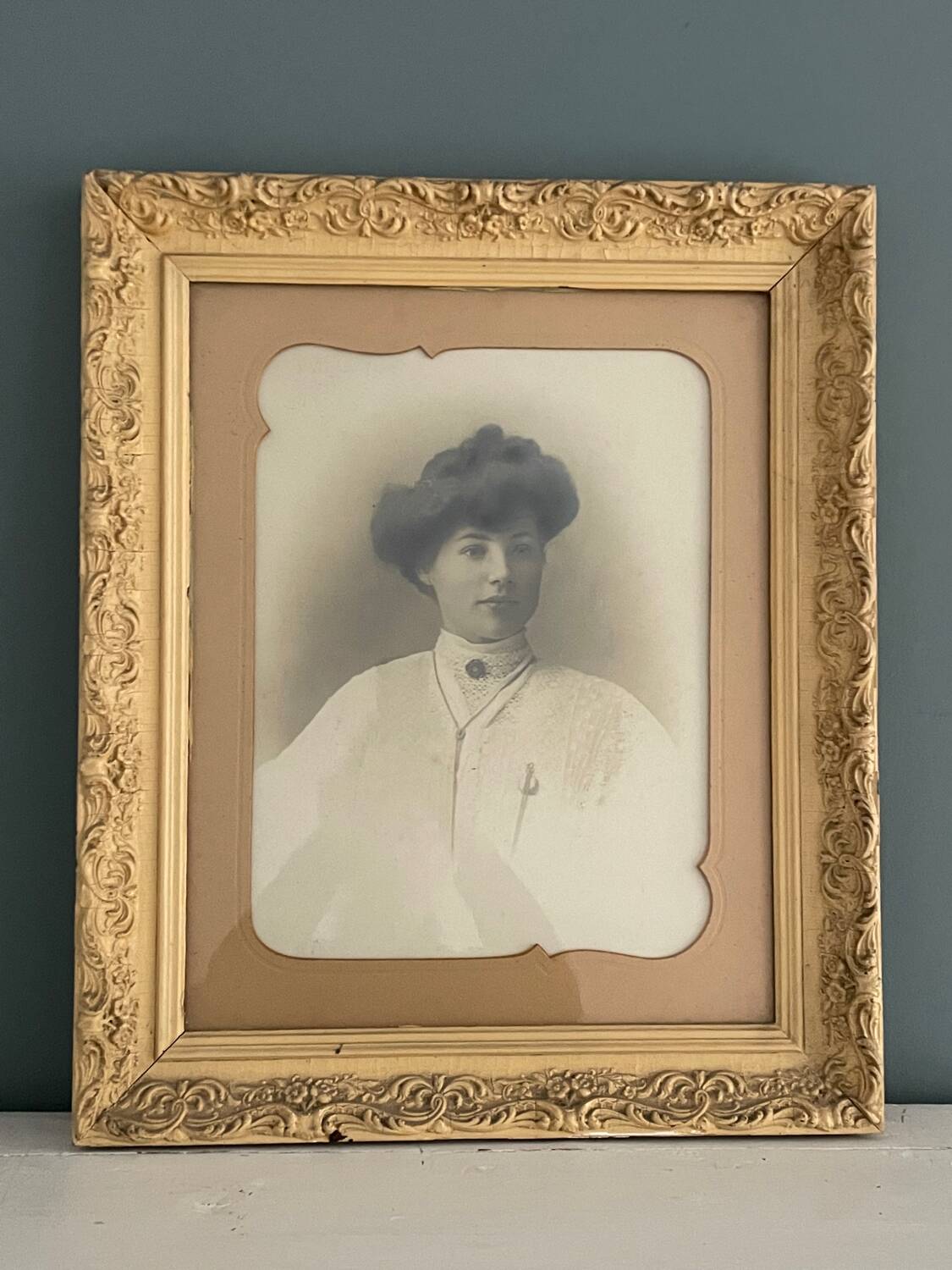 Pair of 19th century portrait photos by Pierre Grandjean