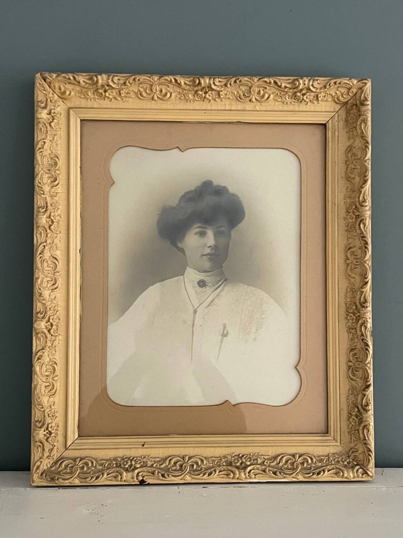 Pair of 19th century portrait photos by Pierre Grandjean