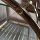 Bench armchair furniture chrome gold 70s