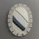 Large Oval Ice mirror by Egon Hillebrand 1970s