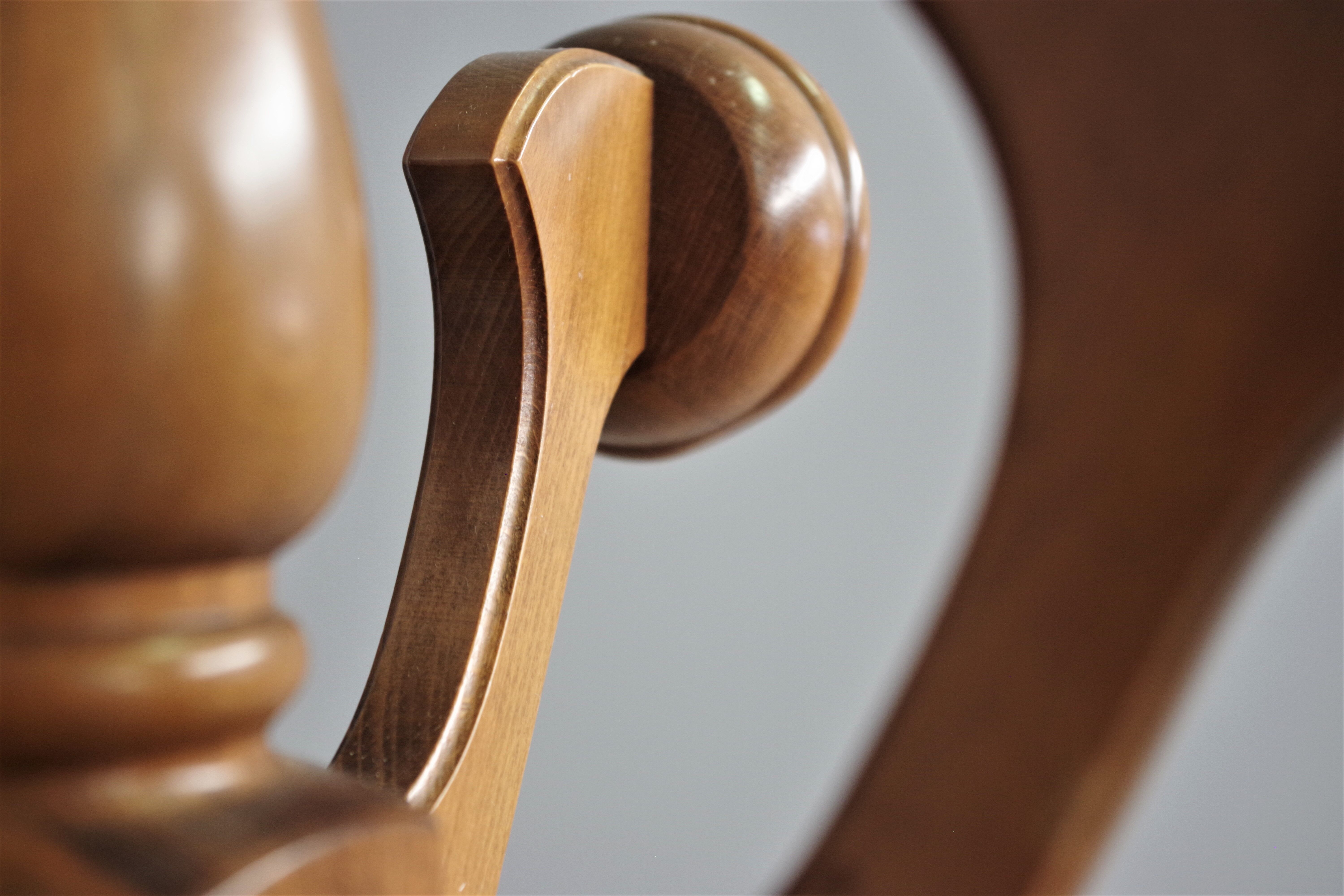 Column hanger in turned beech wood, 1970s