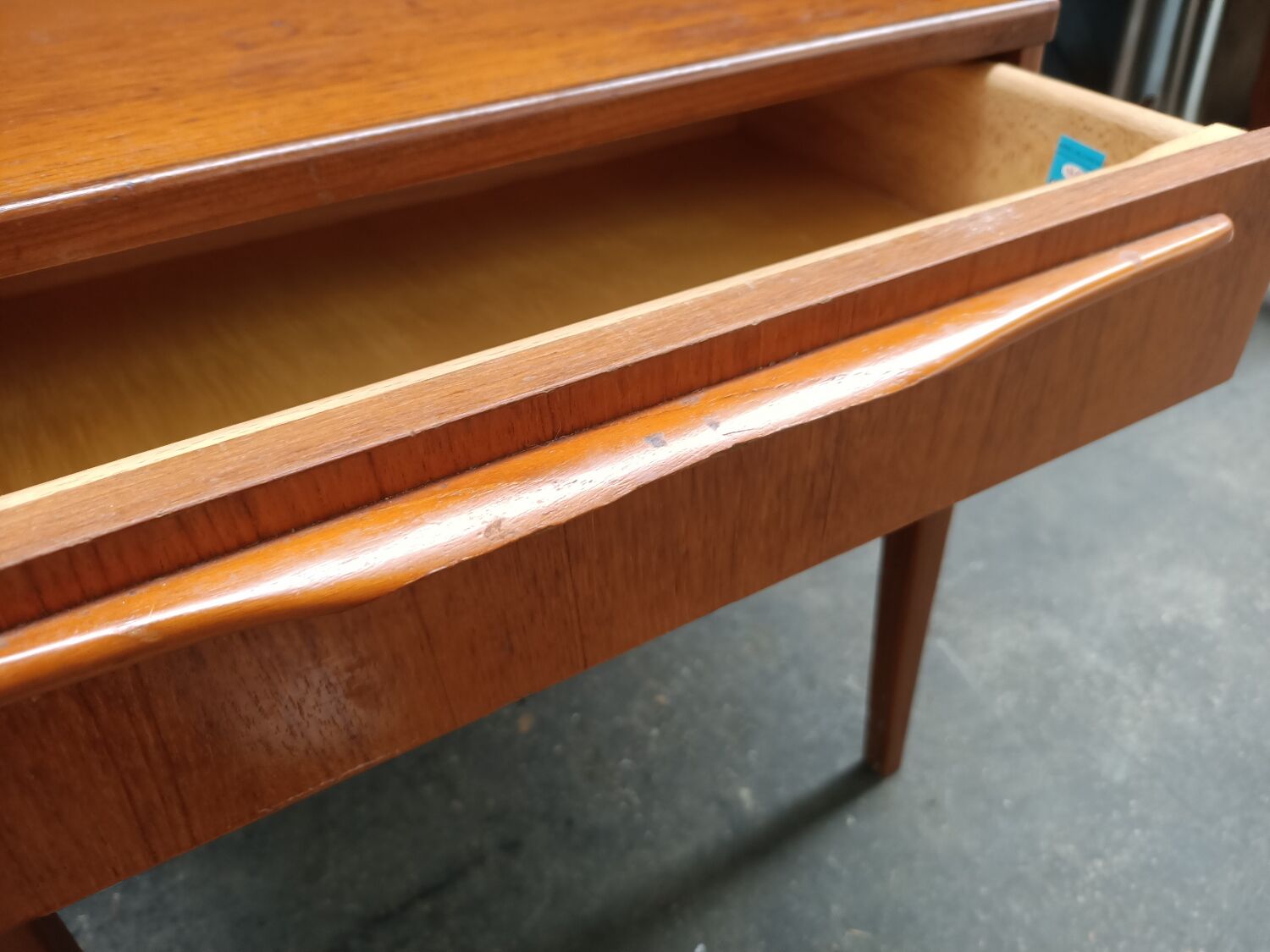 Scandinavian teak bedside table