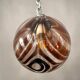 Art Deco style swirl glass light by Marinha Grande