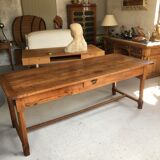 19th-century cherry farm table