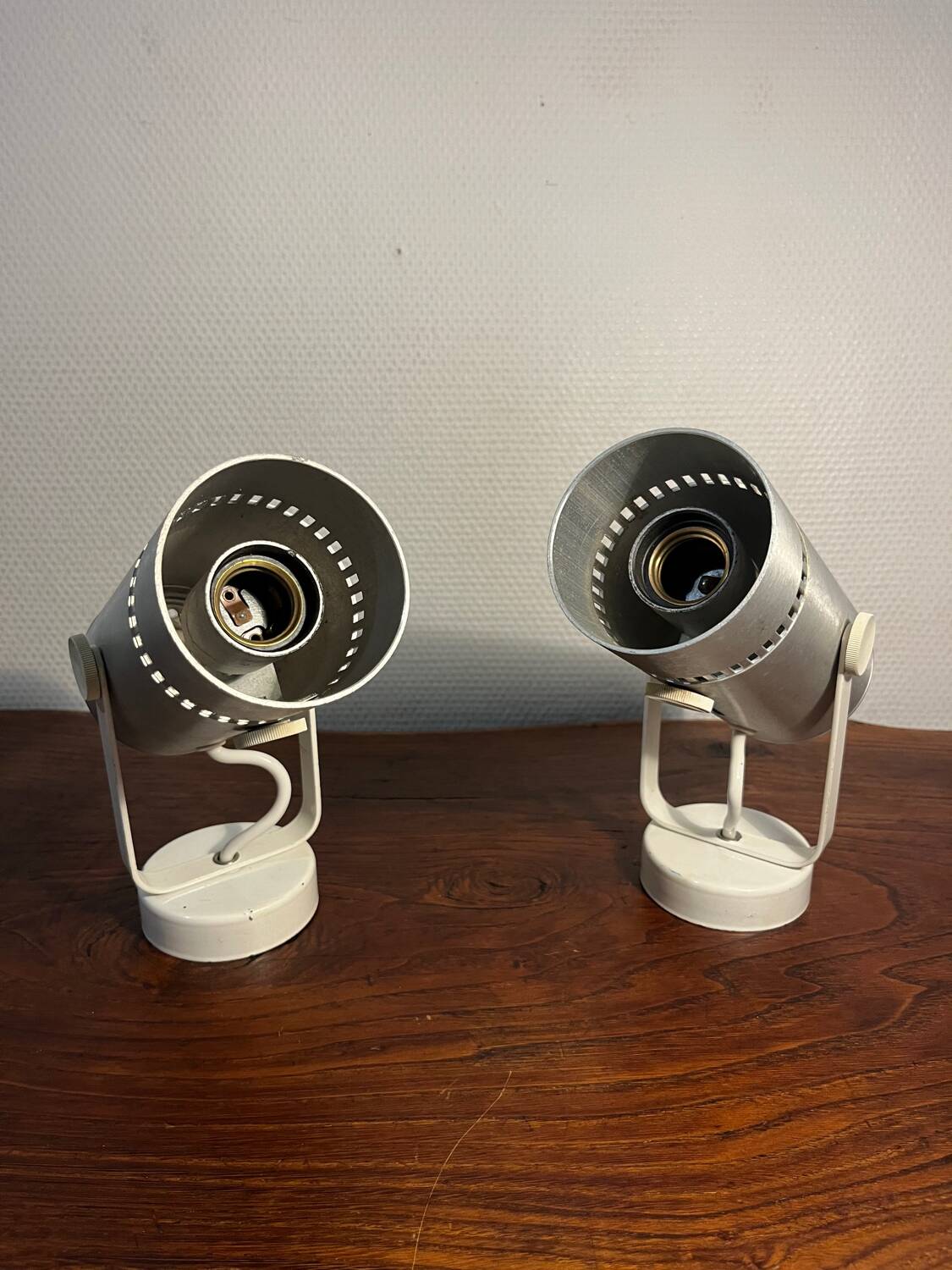 Duo spot wall light metal 80s