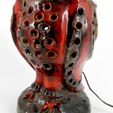 Important ceramic lamp / floor lamp, Owl, by Walter Gerhards