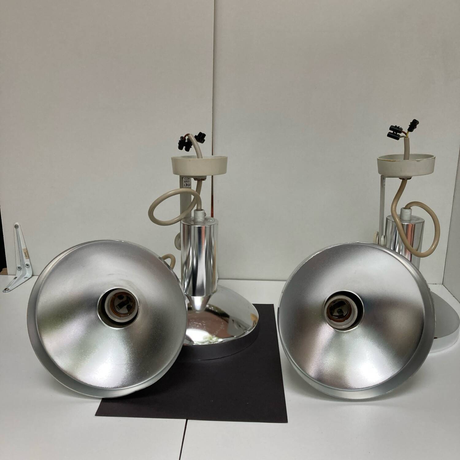 German aluminum wall light CONCORD LIGHTNING MURALE 70’S