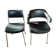 Fauteuil et chaise de bureau année 60 skaï