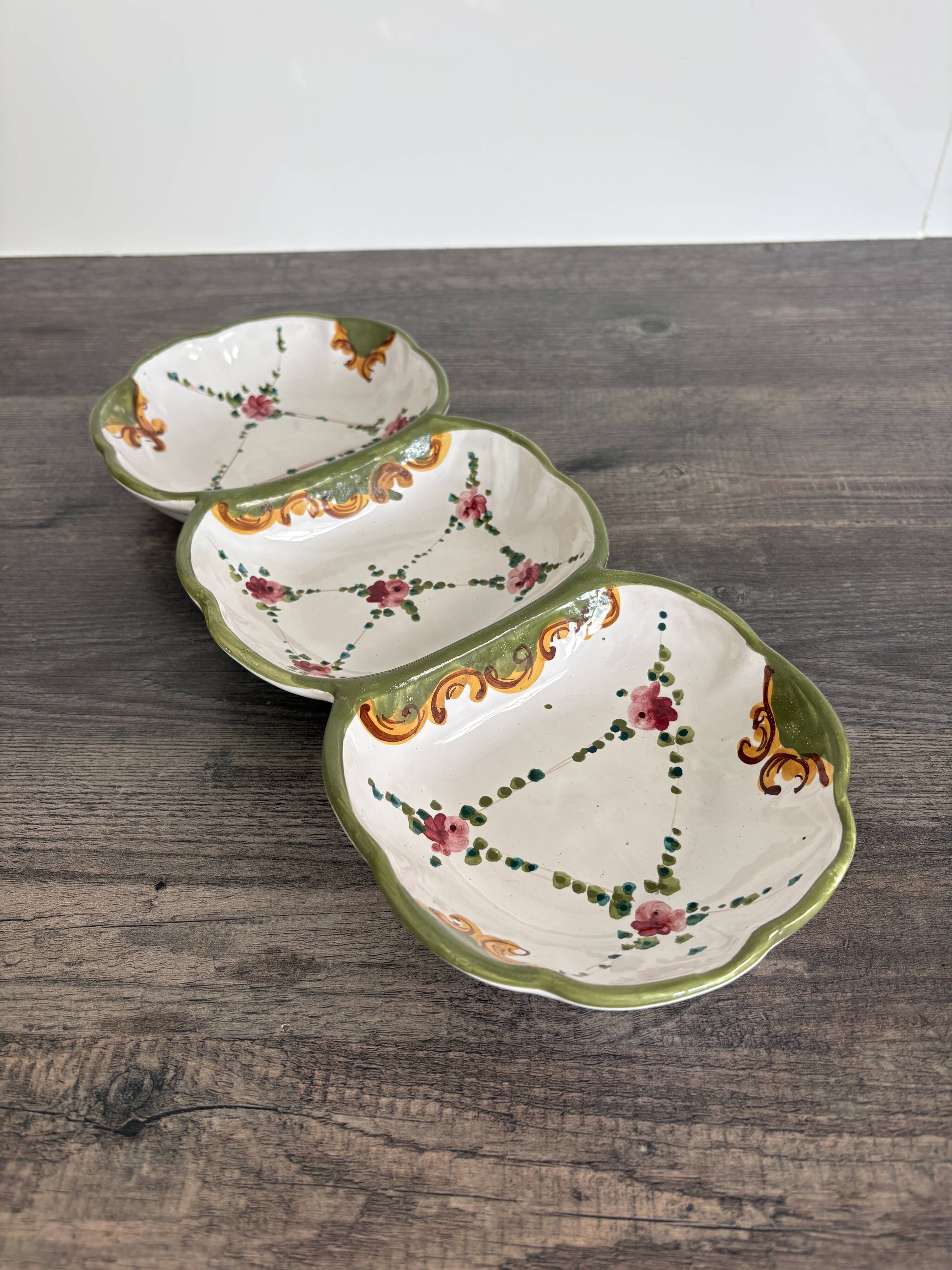 Vintage ceramic Italian aperitif plate