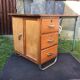 Vintage modernist schoolmaster desk