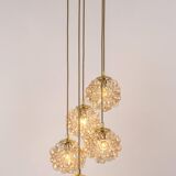 Grand cascading bubble glass chandelier Limburg, Germany, 1970s.