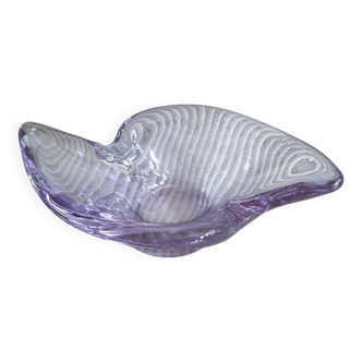 Vintage glass catchall in a very original shape.