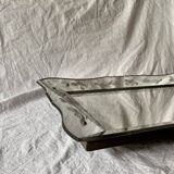 Beveled Venetian mirror - butterfly decor - Height: 61 cm