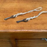 Antique oak tambour door filing cabinet, H120