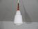 Danish teak and opaline chandelier 1960