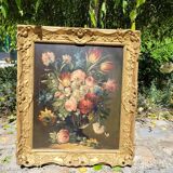 Oil painting bouquet of flowers