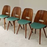 Set of 4 Lollipop chairs by Frantisek Jirak for Tatra 1960