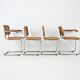 Set of 4 dining chairs Style B32 by Marcel Breuer