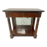 Empire style console with mirror back, 19th century