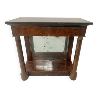 Empire style console with mirror back, 19th century