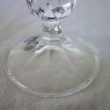 6 Bohemian Crystal Etched Wine Glasses