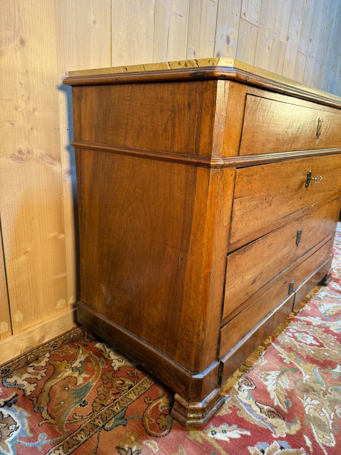 Louis Philippe period walnut commode