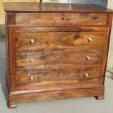 Chest of drawers L.Philippe in solid walnut