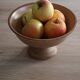 Compotier or fruit bowl on round terracotta base
