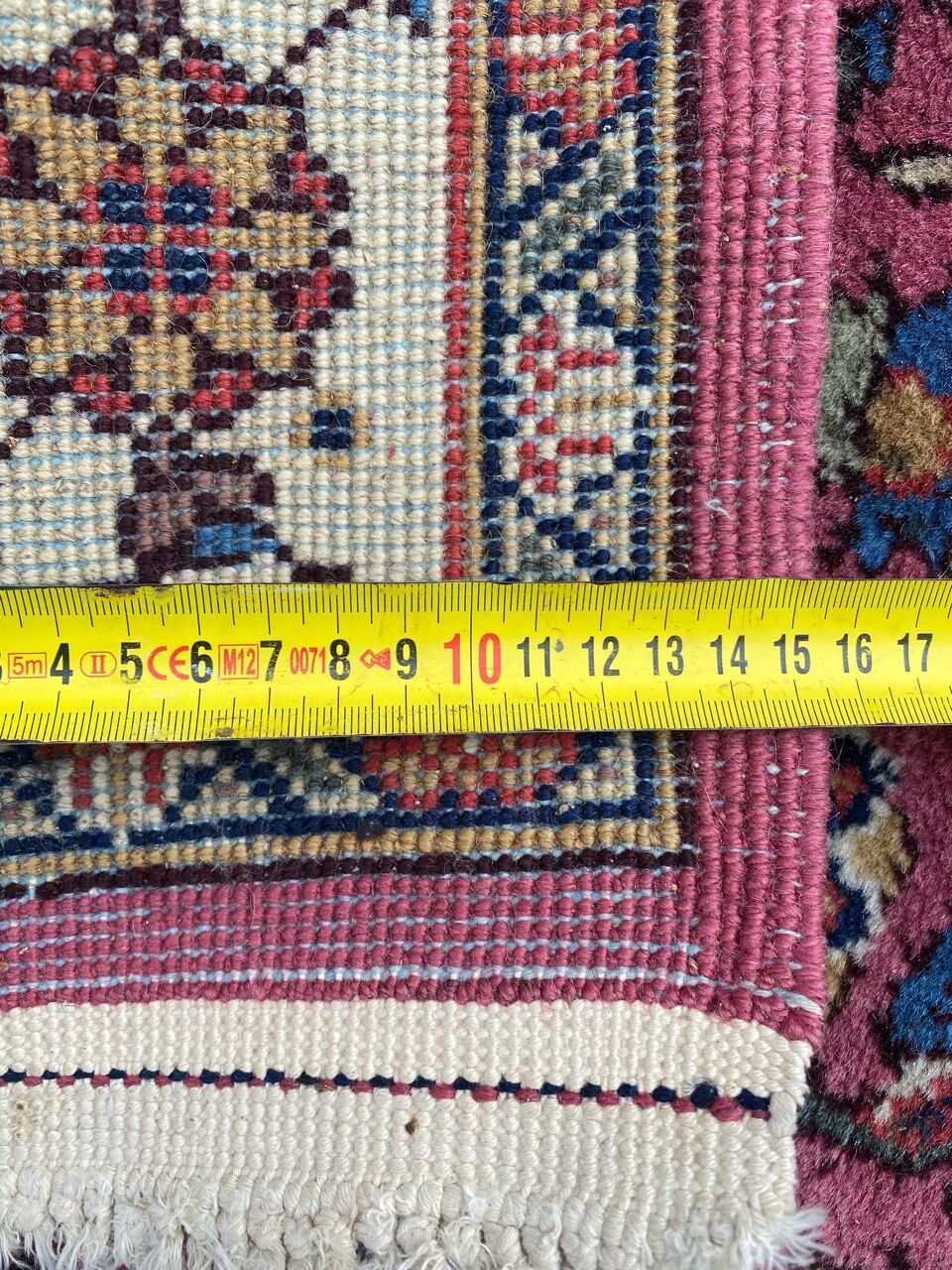 Beautiful vintage Transylvania handmade Persian style carpet 131x220 cm