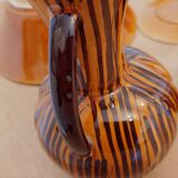 Sarreguemines Domino service, 1960s - 20 pieces