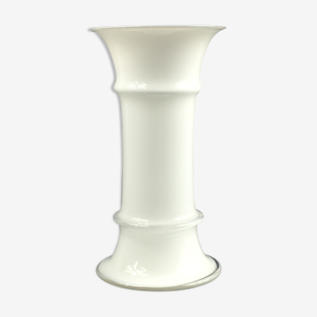 Danish white Apoteker vase by Sidse Werner for Holmegaard, 1980s