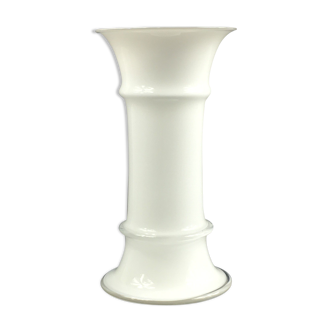 Vase danois d’Apoteker blanc de Sidse Werner pour Holmegaard, années 1980