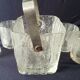 Lot of 4 whiskey glasses with its ice bucket frosted style