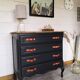 Oak chest of drawers