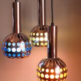 Mid Century Cascade suspension with 3 light points, Massive Belgium 1960