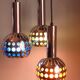 Mid Century Cascade suspension with 3 light points, Massive Belgium 1960