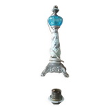 Old ceramic and metal lamp