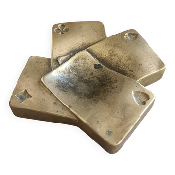 Ashtray, pocket tray for playing cards