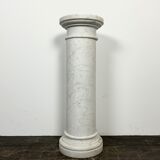 White marble column