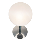 Lampe de table italienne en verre et chrome, années 1960