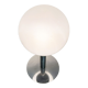Italian glass and chrome table lamp, 1960s