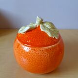 Orange ceramic pot