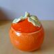Pot en céramique orange