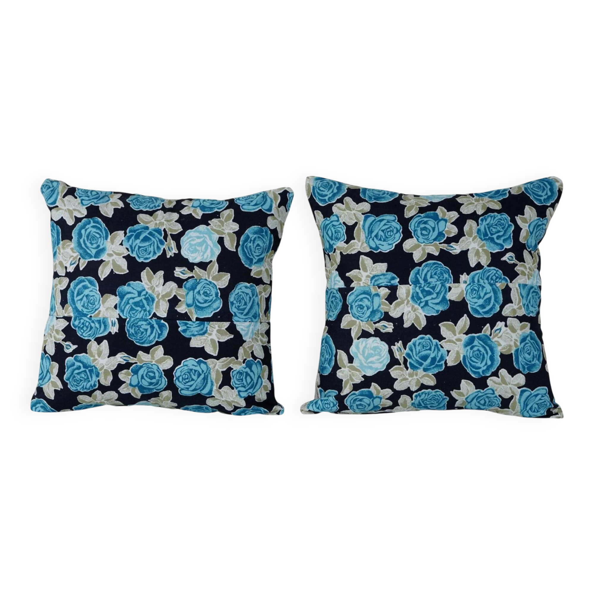 Set of 2 vintage Turkish cushion covers 41x41 cm