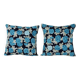 Set of 2 vintage Turkish cushion covers 41x41 cm