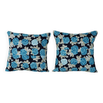 Set of 2 vintage Turkish cushion covers 41x41 cm