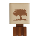 Lampe en orme massif de Maison Regain, 1970