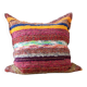 Handwoven recycled cotton pouf cover